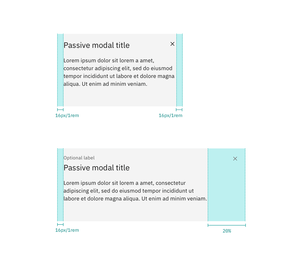 Margin-right for modals less than 36% and greater than 36% Margin-right for modals less than 36% and greater than 36%