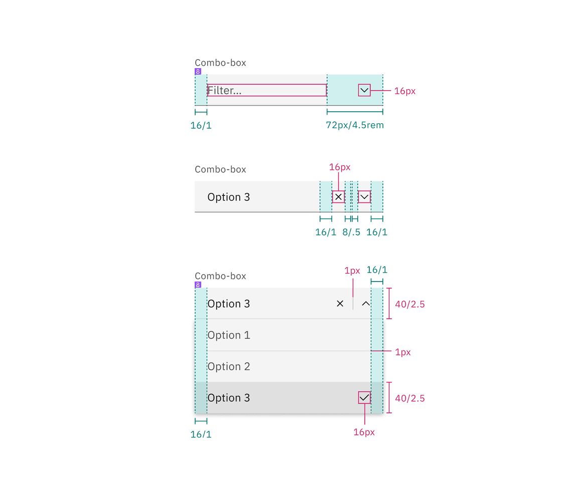 Spacing for combo box dropdown Spacing for combo box dropdown