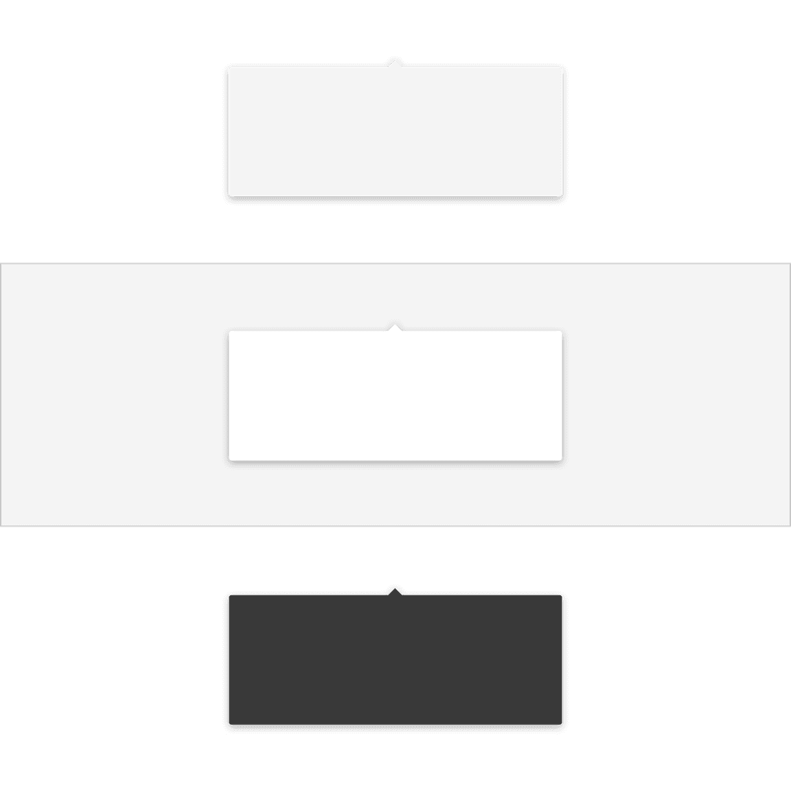 Popover container colors. Popover container colors.