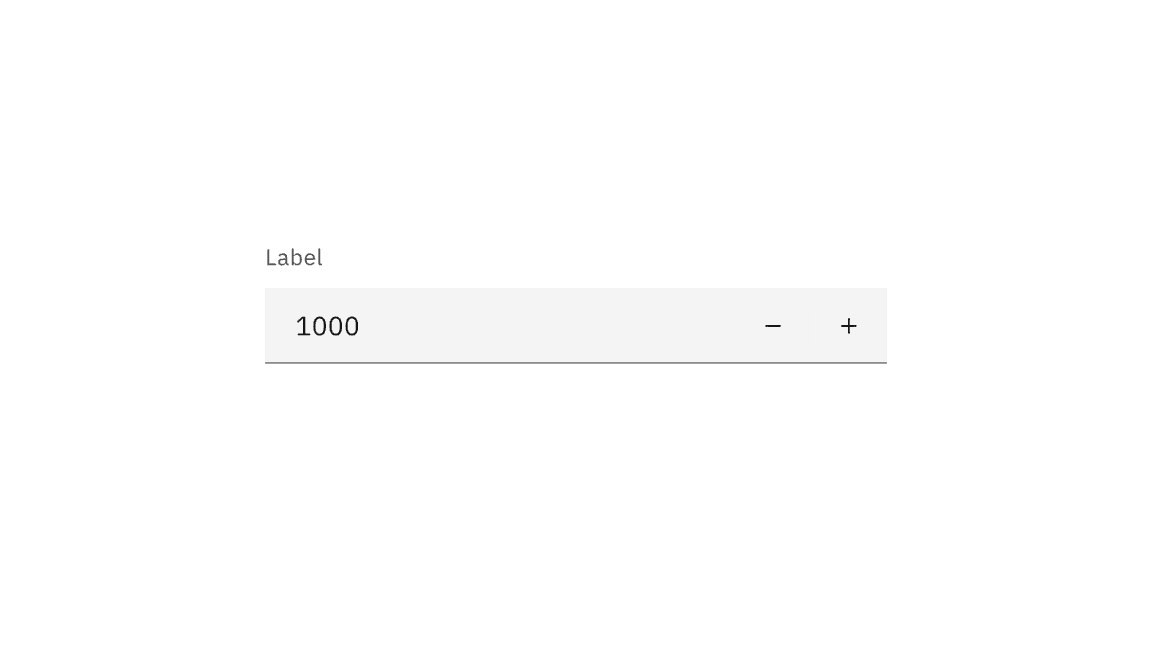 Default number input example Default number input example