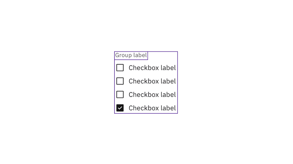 checkbox items with group label checkbox items with group label